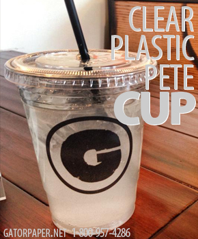 Custom Printed Clear Plastic PETE Cups
