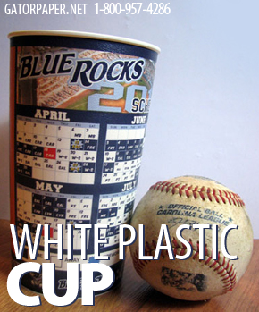 Custom Printed White Plastic Cups