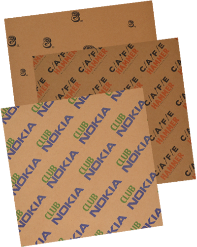 Kraft paper shop sheets for printing