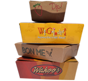 Custom Printed Food Service To-Go Boxes