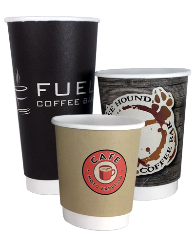 16oz Custom Printed Paper Double-Wall Cups