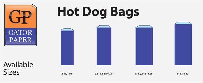 Custom Printed Hot Dog Bags - Hot Dog Sleeves | Gator Paper