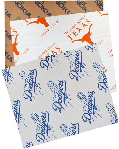 Custom Printed Waxed Paper, Grease Resistant Paper & Retail Tissue Paper